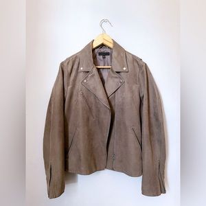 Uniqlo Suede Moto Jacket| Women’s jacket